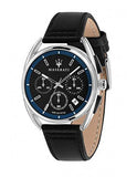 Maserati Trimarano Chronograph Black Dial Black Leather Strap Watch For Men - R8871632001 Buy Now By Maserati