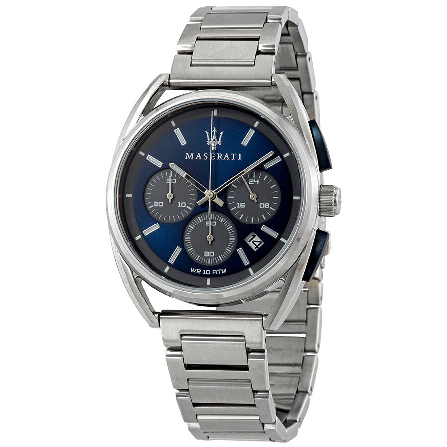 Maserati Trimarano Chronograph Blue Dial Silver Steel Strap Watch For Men - R8873632004 Buy Now By Maserati