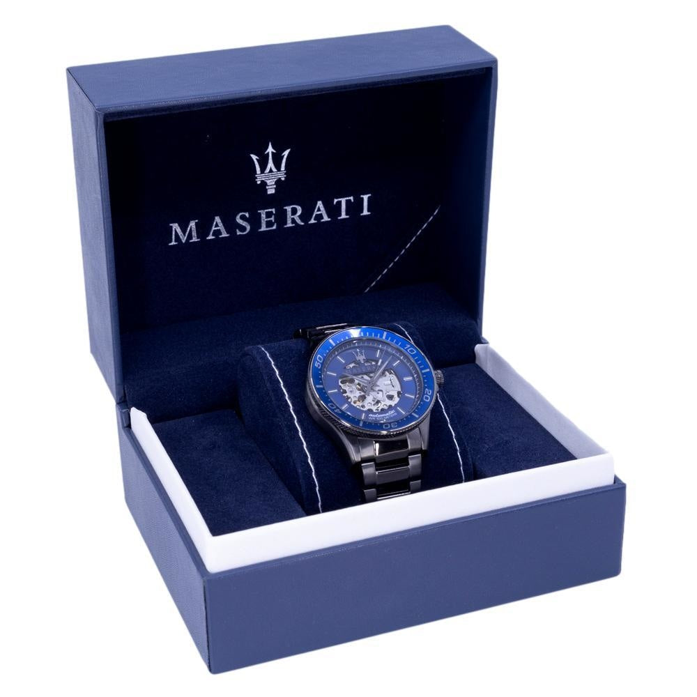 Maserati SFIDA Automatic Blue Dial Silver Steel Strap Watch For Men - R8823140001 Buy Now By Maserati