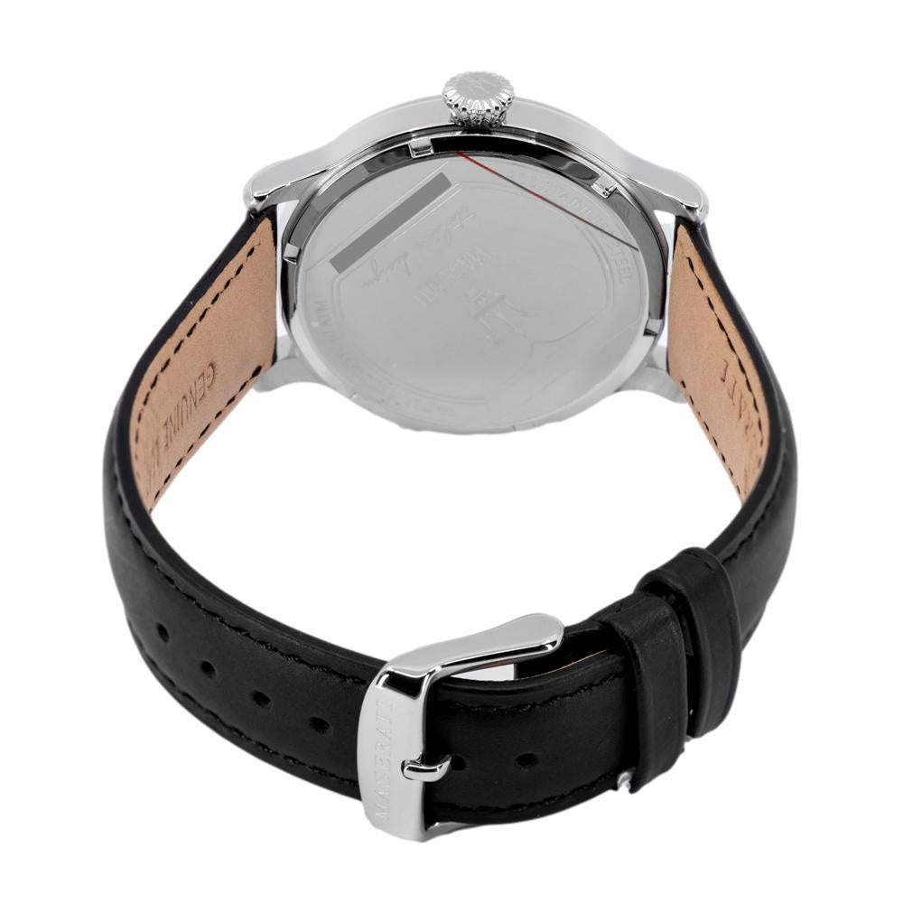 Maserati Epoca White Dial Black Leather Strap Watch For Men - R8851118002 Buy Now By Maserati