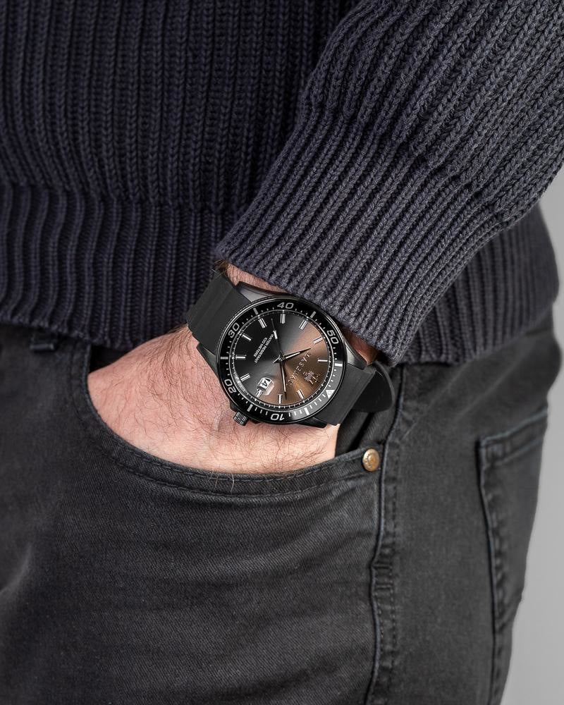 Maserati SFIDA Quartz Black Dial Black Rubber Strap Watch For Men - R8851140001 Buy Now By Maserati