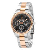 Maserati Competizione Analog Black Dial Two Tone Stainless Steel Strap Watch For Men - R8853100020 Buy Now By Maserati