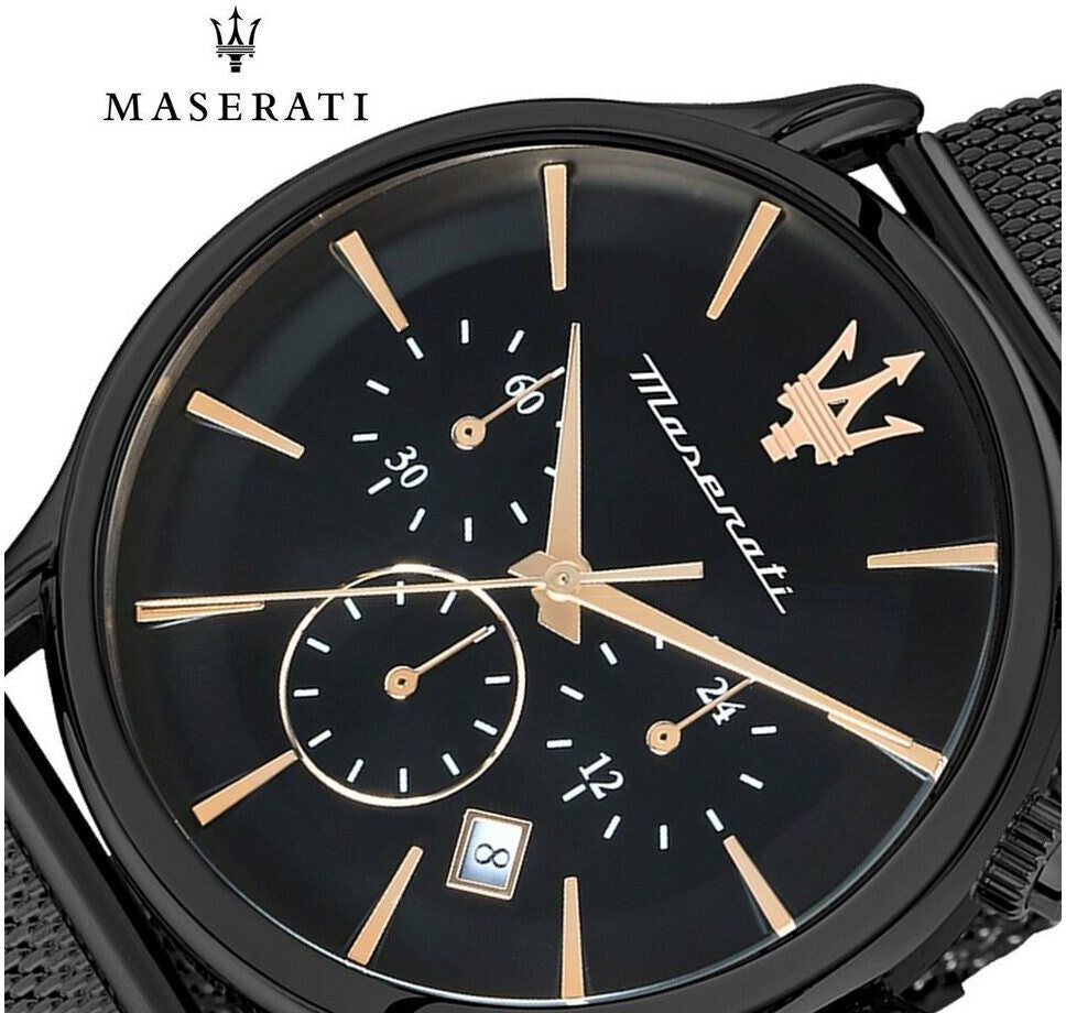 Maserati Epoca Chronograph Black Dial Black Mesh Strap Watch For Men - R8873618013 Buy Now By Maserati