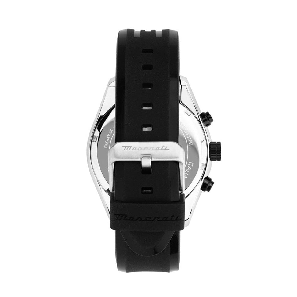 Maserati Traguardo Chronograph Green Dial Black Silicone Strap Watch For Men - R8871612043 Buy Now By Maserati