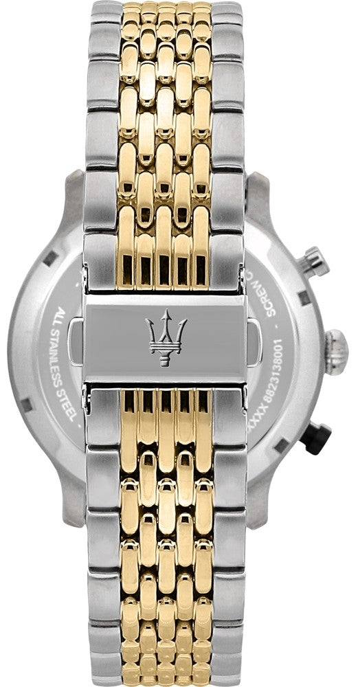 Maserati Legend Chronograph Brown Dial Two Tone Steel Strap Watch For Men - R8873638003 Buy Now By Maserati