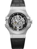 Maserati Potenza Automatic Black Dial Black Leather Strap Watch For Men - R8821108001 Buy Now By Maserati