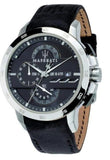 Maserati Ingegno Chronograph Black Dial Black Leather Strap Watch For Men - R8871619004 Buy Now By Maserati