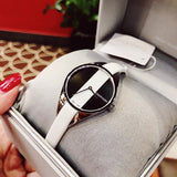 Calvin Klein Rebel White Black Dial White Leather Strap Watch for Women - K8P231L1 Buy Now By Calvin Klein