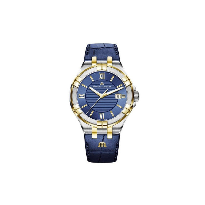 Maurice Lacroix Aikon Blue Dial Blue Leather Strap Watch for Men - AI1008-PVY11-432-1 Buy Now By Maurice Lacroix