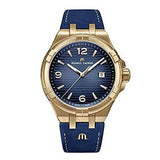 Maurice Lacroix Aikon Date Limited Edition Blue Dial Blue Leather Strap Watch For Men - AI1028-BRZ01-420-1 Buy Now By Maurice Lacroix