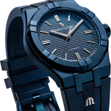 Maurice Lacroix Automatic PVD Limited Edition Blue Dial Blue Silicon Strap Watch For Men - AI6007-PVC00-430-4 Buy Now By Maurice Lacroix