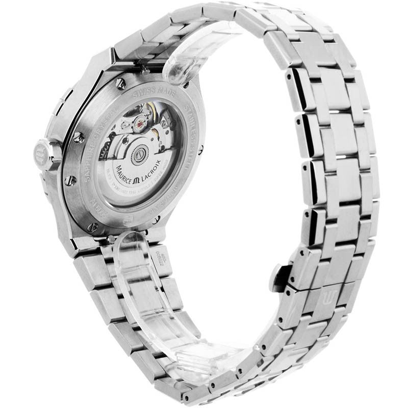 Maurice Lacroix Aikon Automatic Black Dial Silver Steel Strap Watch For Men - AI6008-SS002-330-1 Buy Now By Maurice Lacroix