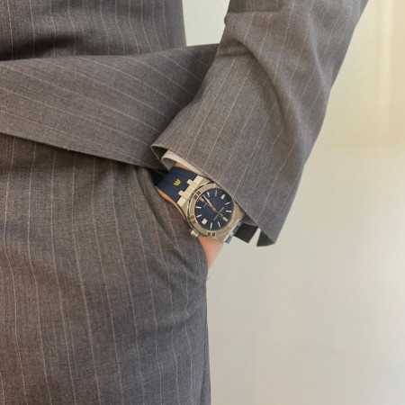 Maurice Lacroix Aikon Automatic Blue Dial Blue Rubber Strap Watch for Men - AI11808-SS000B-430-4 Buy Now By Maurice Lacroix