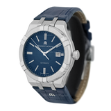 Maurice Lacroix Aikon Automatic Blue Dial Blue Leather Strap Watch For Men - AI6008-ss001-430-1 Buy Now By Maurice Lacroix