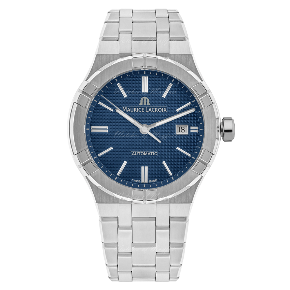 Maurice Lacroix Aikon Automatic Blue Dial Silver Steel Strap Watch For Men - AI6008-SS002-430-1 Buy Now By Maurice Lacroix