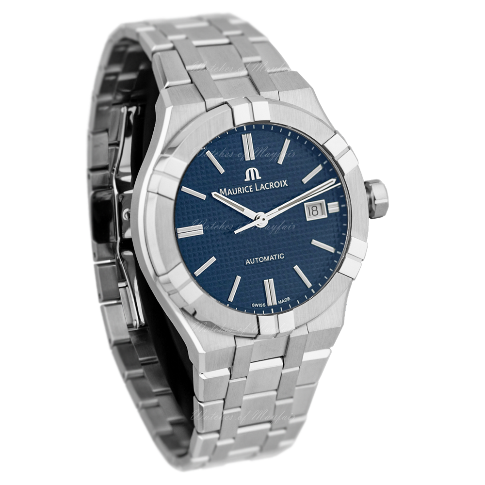 Maurice Lacroix Aikon Automatic Blue Dial Silver Steel Strap Watch For Men - AI6008-SS002-430-1 Buy Now By Maurice Lacroix