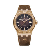 Maurice Lacroix Aikon Automatic Brown Dial Brown Leather Strap Watch For Men - AI6008-BRZ01-730-3 Buy Now By Maurice Lacroix