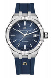 Maurice Lacroix Aikon Automatic Blue Dial Blue Rubber Strap Watch for Men - AI11808-SS000B-430-4 Buy Now By Maurice Lacroix