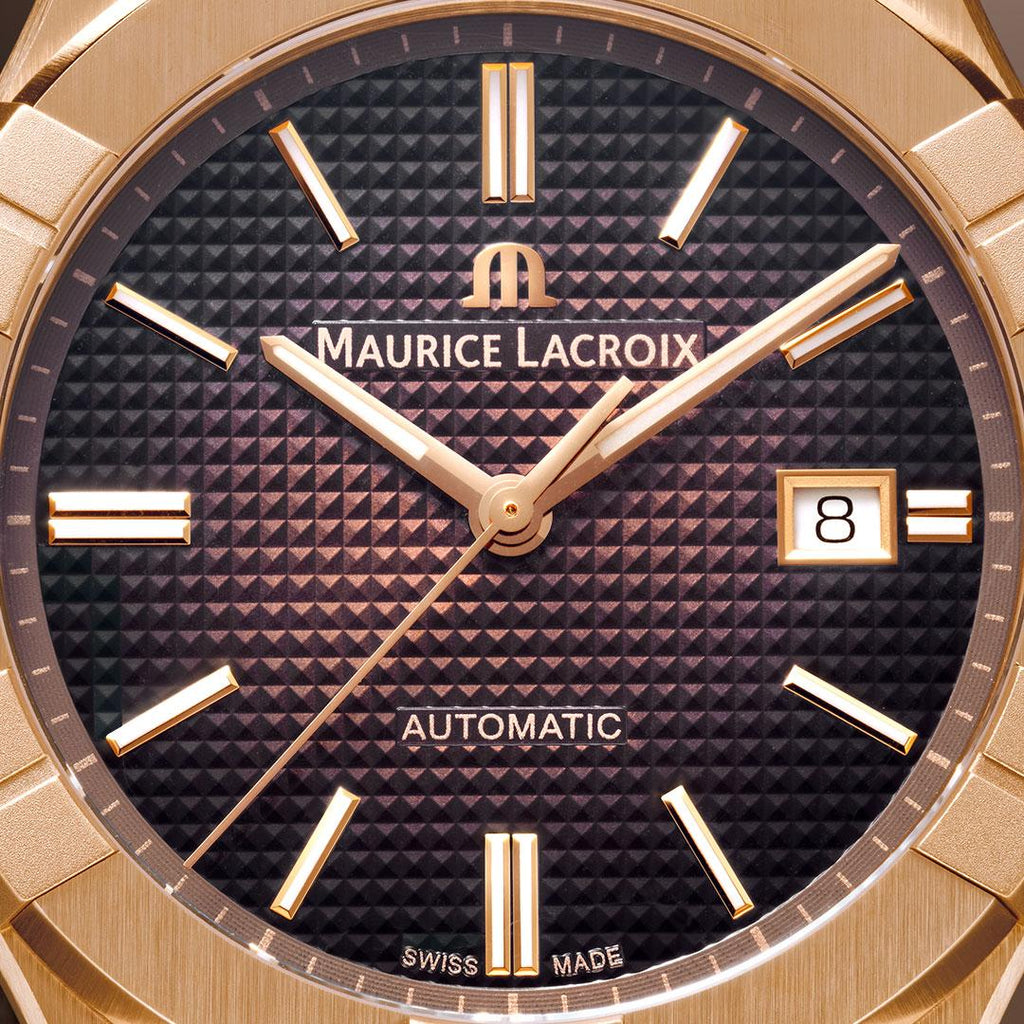 Maurice Lacroix Aikon Automatic Brown Dial Brown Leather Strap Watch For Men - AI6008-BRZ01-730-3 Buy Now By Maurice Lacroix