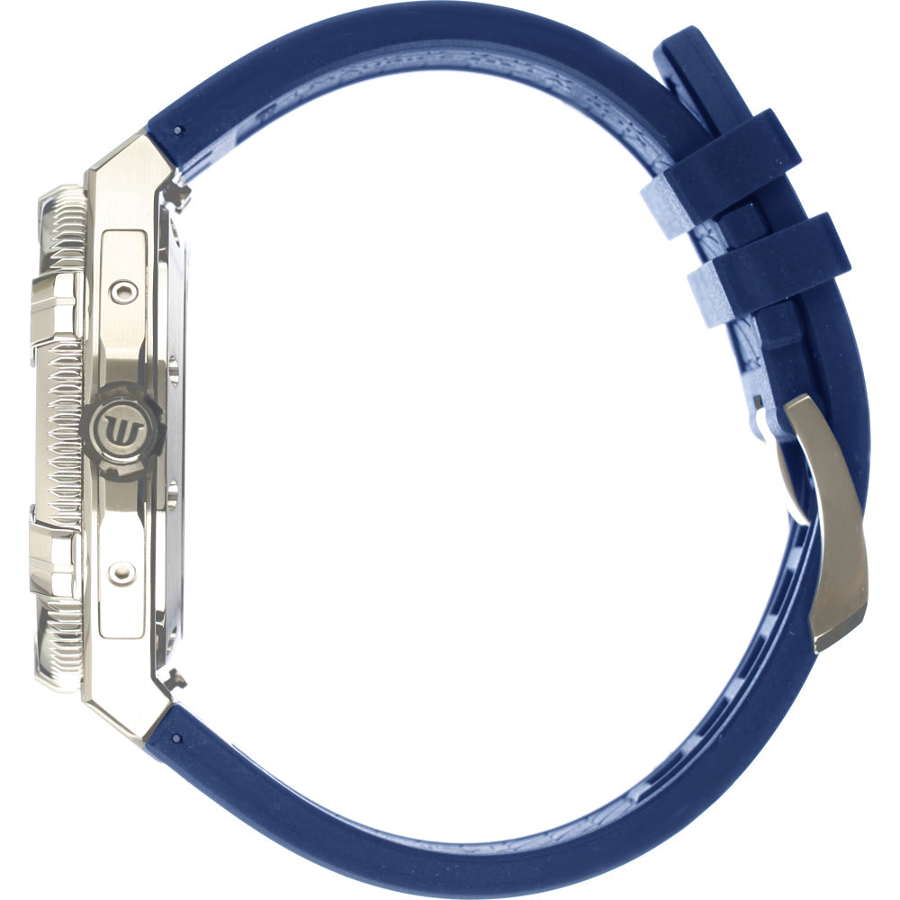 Maurice Lacroix Aikon Venturer Blue Dial Blue Rubber Strap Watch for Men - AI6058-SS001-430-1 Buy Now By Maurice Lacroix
