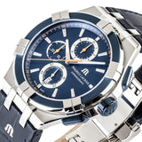 Maurice Lacroix Aikon Chronograph Blue Dial Blue Leather Strap Watch For Men - AI1018-SS001-432-4 Buy Now By Maurice Lacroix
