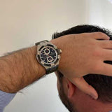 Maurice Lacroix Aikon Chronograph Black Dial Green Leather Strap Watch for Men - AI1018-PVB21-330-1 Buy Now By Maurice Lacroix