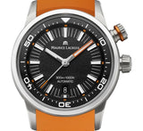Maurice Lacroix Pontos S Diver Black Dial Orange Rubber Strap Watch For Men - PT6248-SS00L-330-J Buy Now By Maurice Lacroix