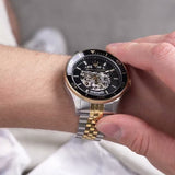 Maserati SFIDA Automatic Skeleton Black Dial Two Tone Steel Strap Watch For Men - R8823140010 Buy Now By Maserati