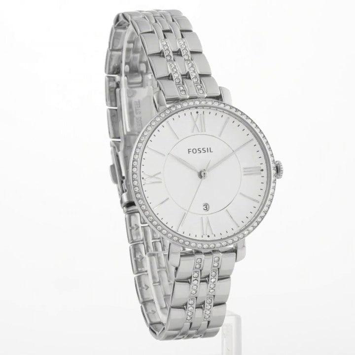 Fossil Jacqueline White Dial Silver Steel Strap Watch for Women - ES3545 Buy Now By Fossil