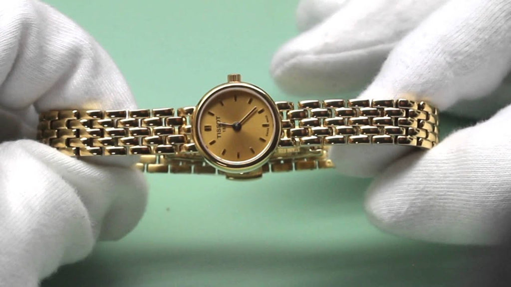 Tissot Lovely Gold Dial Gold Steel Strap Watch For Women - T058.009.33.021.00 Buy Now By Tissot