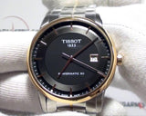 Tissot Luxury Powermatic 80 Black Dial Silver Steel Strap Watch For Men - T086.407.22.051.00 Buy Now By Tissot