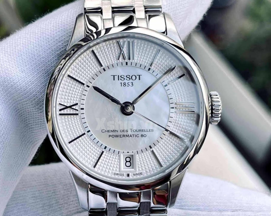 Tissot Chemin Des Tourelles Powermatic 80 Lady Silver Dial Silver Steel Strap Watch For Women - T099.207.11.118.00 Buy Now By Tissot