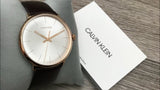 Calvin Klein High Noon Silver Dial Brown Leather Strap Watch for Men - K8M216G6 Buy Now By Calvin Klein