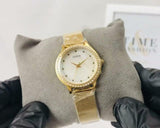 Guess Chelsea Mother of Pearl White Dial Gold Mesh Strap Watch For Women - W0647L3 Buy Now By Guess