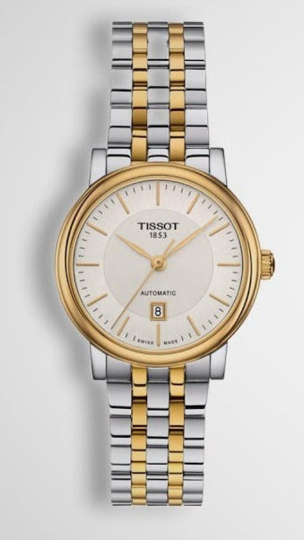 Tissot T Classic Carson Premium White Dial Two Tone Steel Strap Watch for Women - T122.207.22.031.00 Buy Now By Tissot