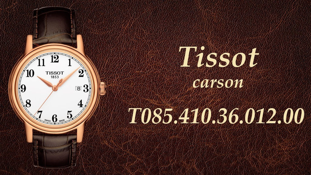 Tissot T Classic Carson Quartz White Dial Brown Leather Strap Watch for Men - T085.410.36.012.00 Buy Now By Tissot