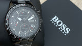 Hugo Boss Aero Black Dial Black Steel Strap Watch for Men - 1513771 Buy Now By Hugo Boss