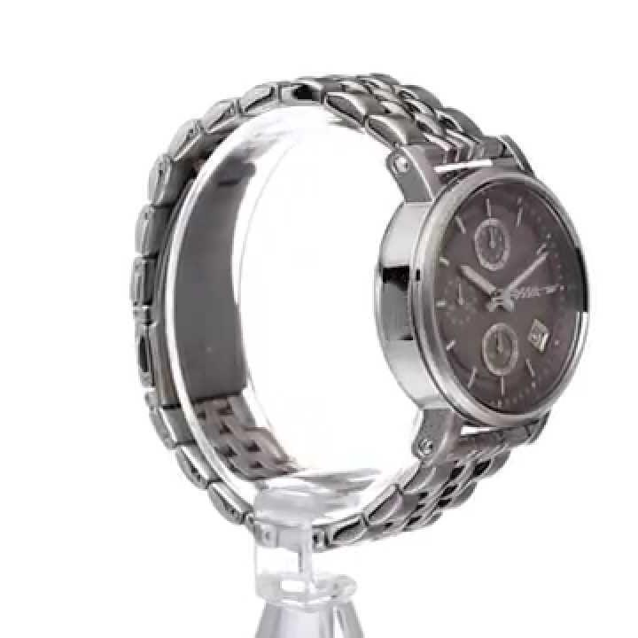 Fossil Boyfriend Chronograph Brown Dial Silver Steel Strap Watch for Women - ES3747 Buy Now By Fossil