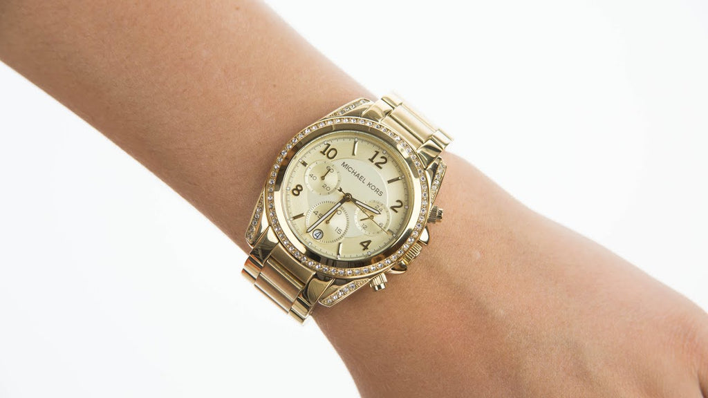 Michael Kors Runway Gold Dial Gold Steel Strap Watch for Women - MK5166 Buy Now By Michael Kors