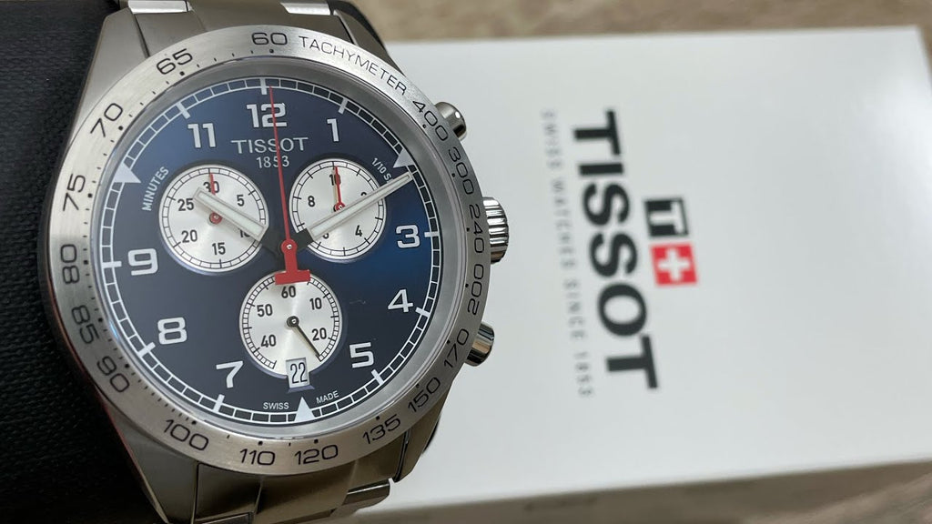 Tissot PRS 516 Chronograph Blue Dial Blue Steel Strap Watch for Men - T131.617.11.042.00 Buy Now By Tissot