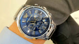 Emporio Armani Renato Chronograph Blue Dial Silver Steel Strap Watch For Men - AR2448 Buy Now By Emporio Armani