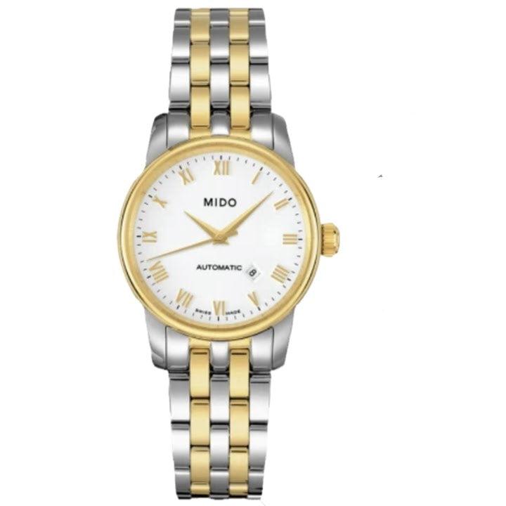 Mido Baroncelli III Automatic White Dial Two Tone Steel Strap Watch For Women - M7600.9.26.1 Buy Now By Mido