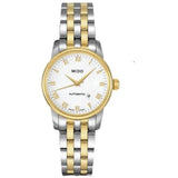 Mido Baroncelli III Automatic White Dial Two Tone Steel Strap Watch For Women - M7600.9.26.1 Buy Now By Mido
