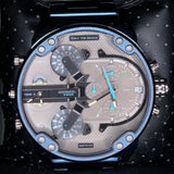 Diesel Daddy 2.0 Chronograph Grey Dial Blue Steel Strap Watch For Men - DZ7414 Buy Now By Diesel