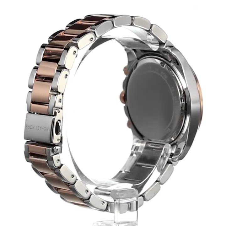 Michael Kors Blair Chronograph Black Dial Two Tone Steel Strap Watch For Women - MK6093 Buy Now By Michael Kors