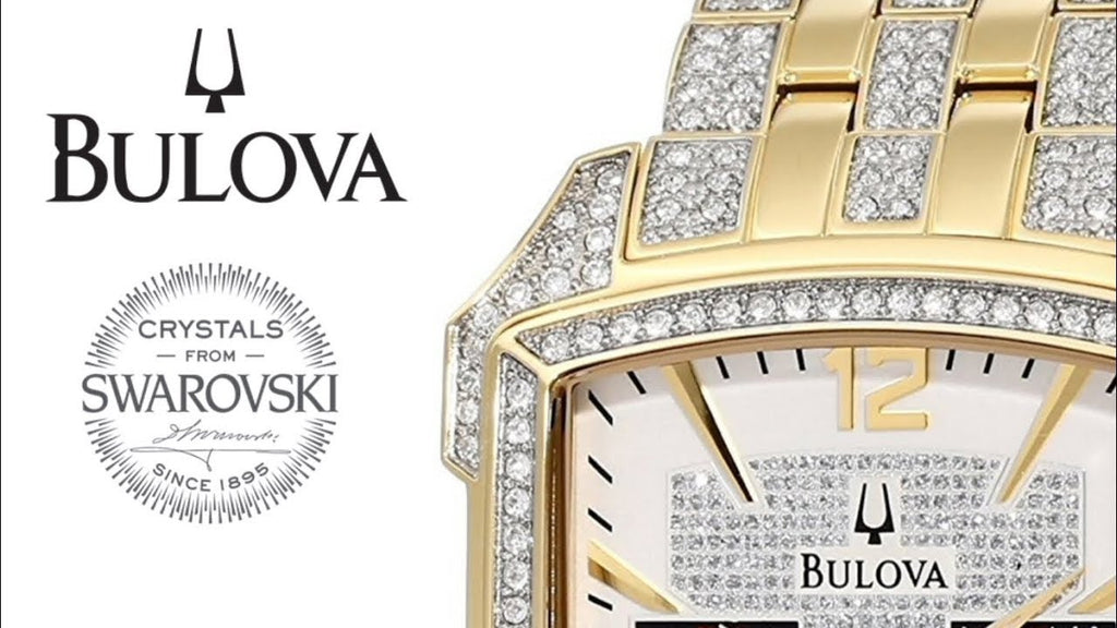 Bulova Crystal Chronograph White Dial Two Tone Steel Strap Watch for Men - 98C109 Buy Now By Bulova