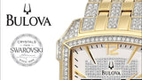 Bulova Crystal Chronograph White Dial Two Tone Steel Strap Watch for Men - 98C109 Buy Now By Bulova