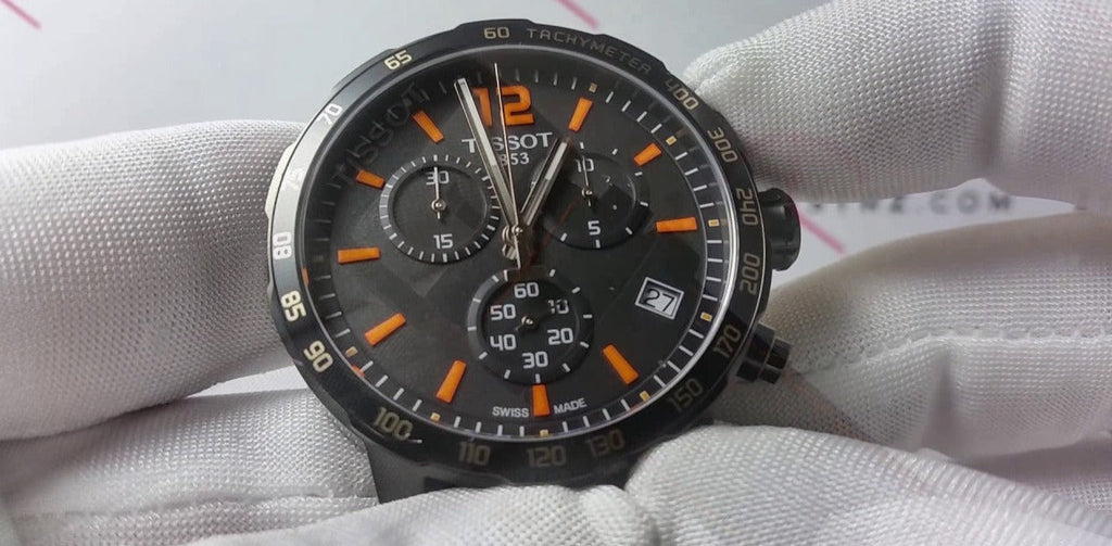 Tissot Quickster Chronograph Black Dial Watch For Men - T095.417.36.057.00 Buy Now By Tissot