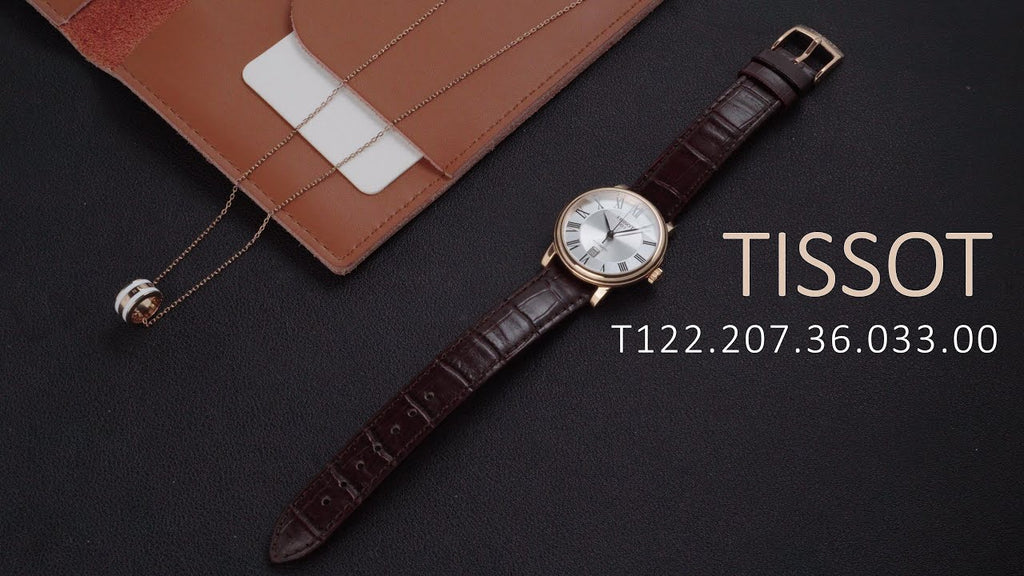 Tissot T Classic Carson Premium White Dial Brown Leather Strap Watch for Women - T122.207.36.033.00 Buy Now By Tissot