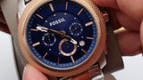 Fossil Machine Blue Dial Two Tone Steel Strap Watch for Men - FS5037 Buy Now By Fossil